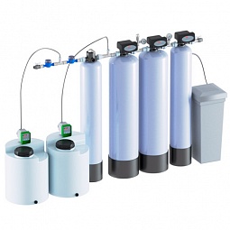 Комплексная система очистки воды AQUADOSE PLUS/Double 10-13-13+10, Потребители, до 5 чел, сброс 290л